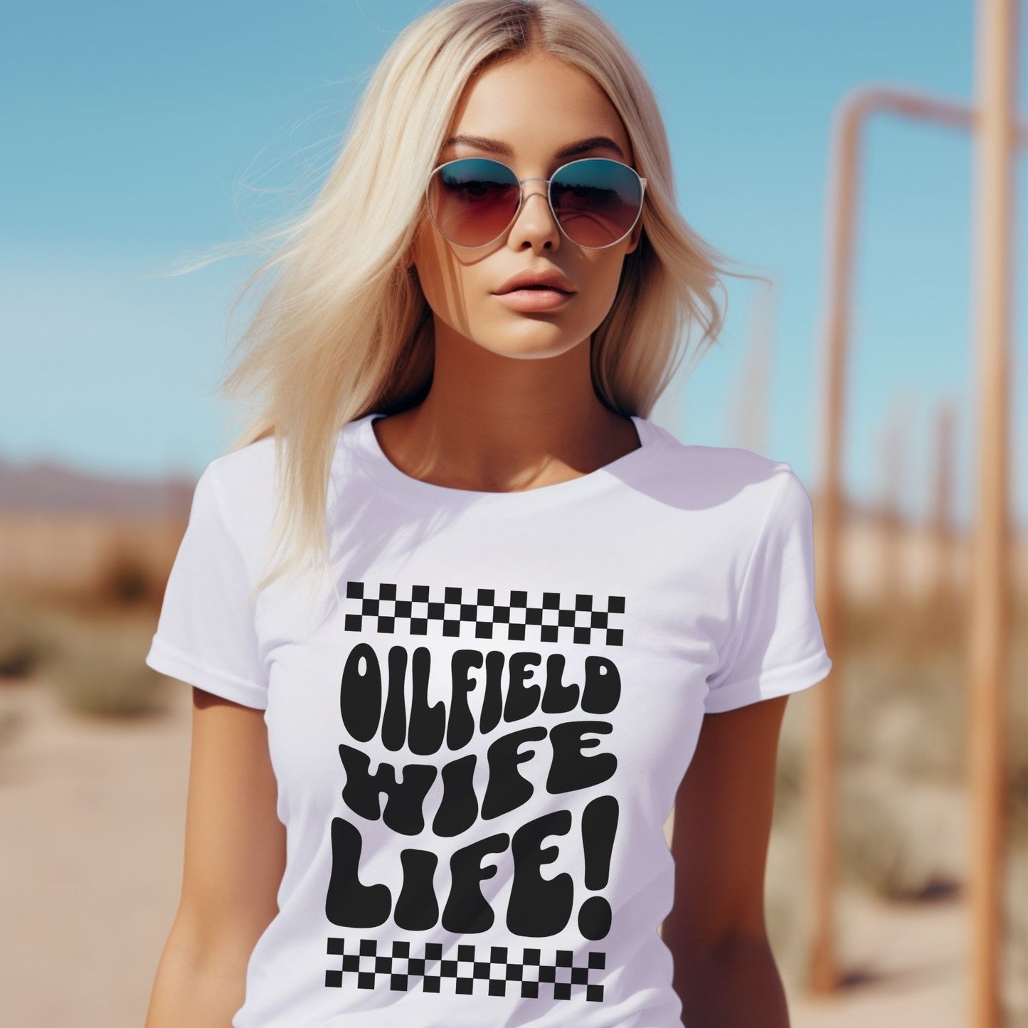 Oilfield Woman's Shirt, Oilfield Wife t-shirt, Oilfield Woman's T-shirt