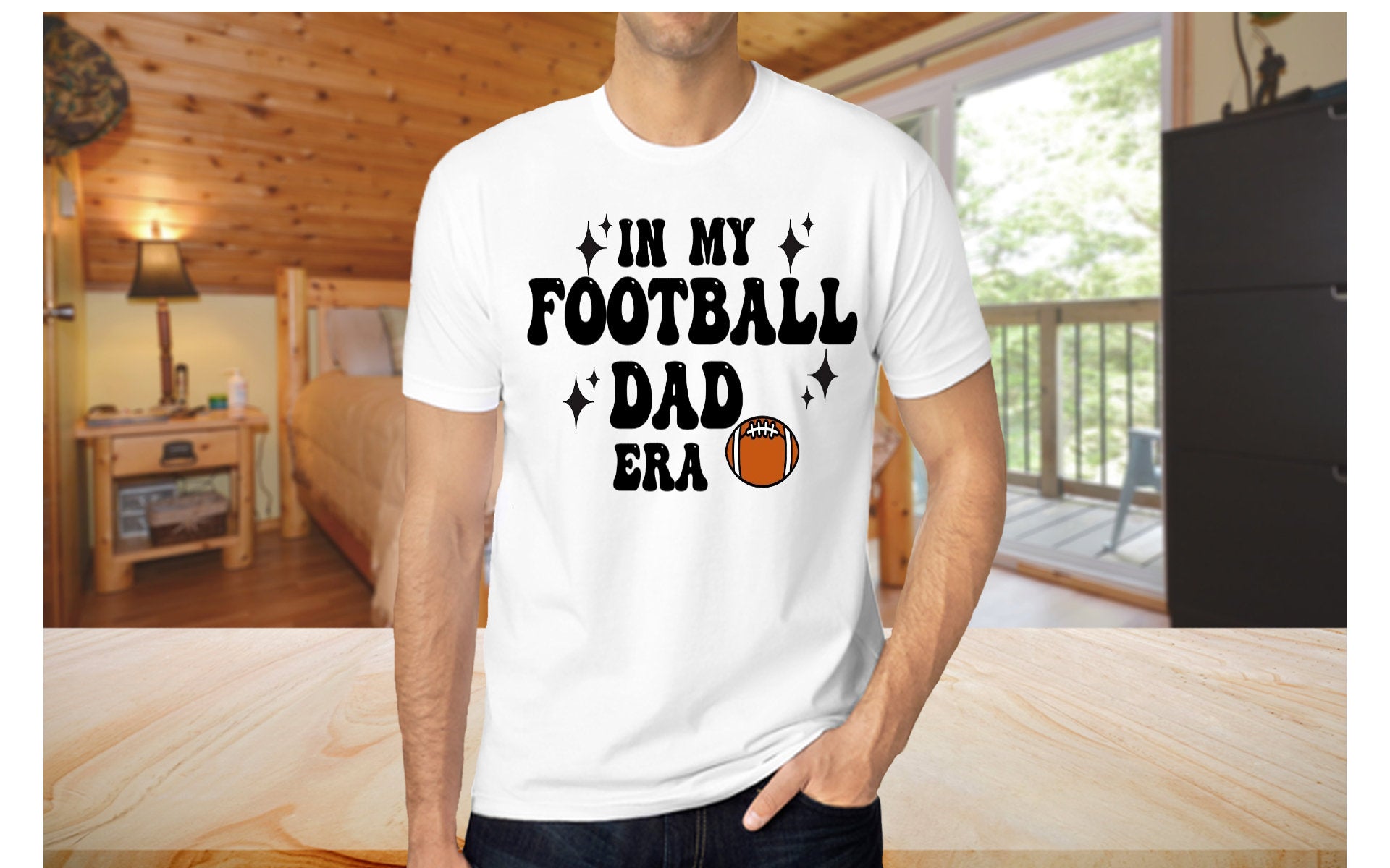 Football Dad Shirt, Football Dad Gift, School Spirit,Game Day T-Shirt, Dad T-Shirt, Father Gift, Football Family Shirts, Sports Dad Apparel