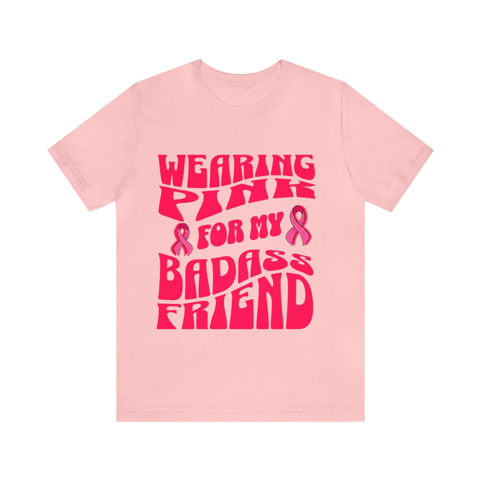 Pink Ribbon Breast Cancer Shirt for Friend, Breast Cancer Gifts for Support, Breast Cancer Awareness Shirt, Pink Out Shirt, Unisex TShirt