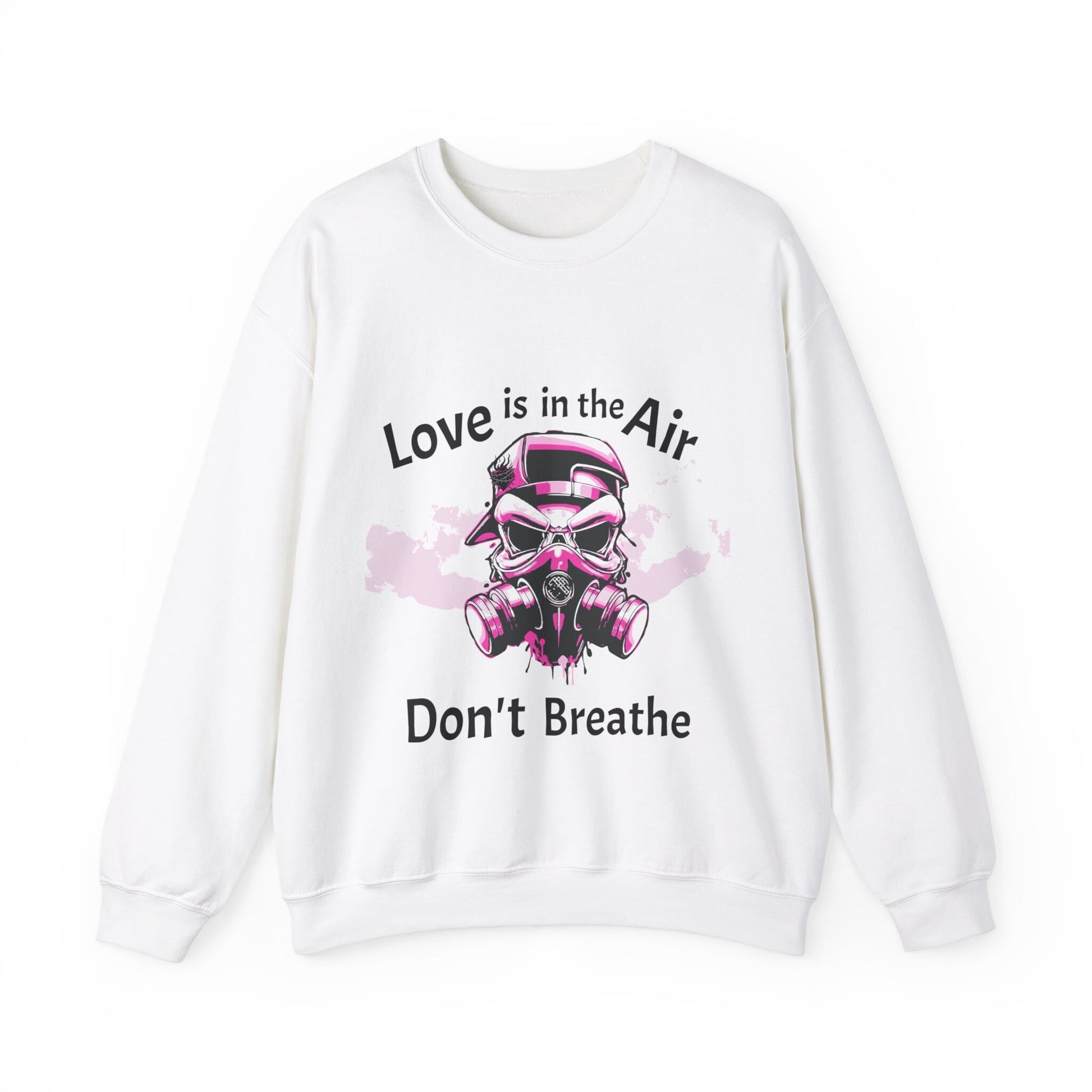 Anti Valentines Day Shirt, Love is in the Air Valentines Sweater, Dont Breathe Valentines Day Sweater, Valentines Day Sweatshirt for Women