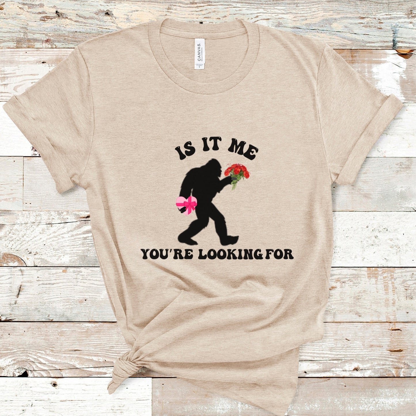 Sasquatch Bigfoot Shirt for Valentines Day, Cryptozoology Shirt, Cryptid Shirt, Valentines Weird Shirt for Folklore and Supernatural Lovers