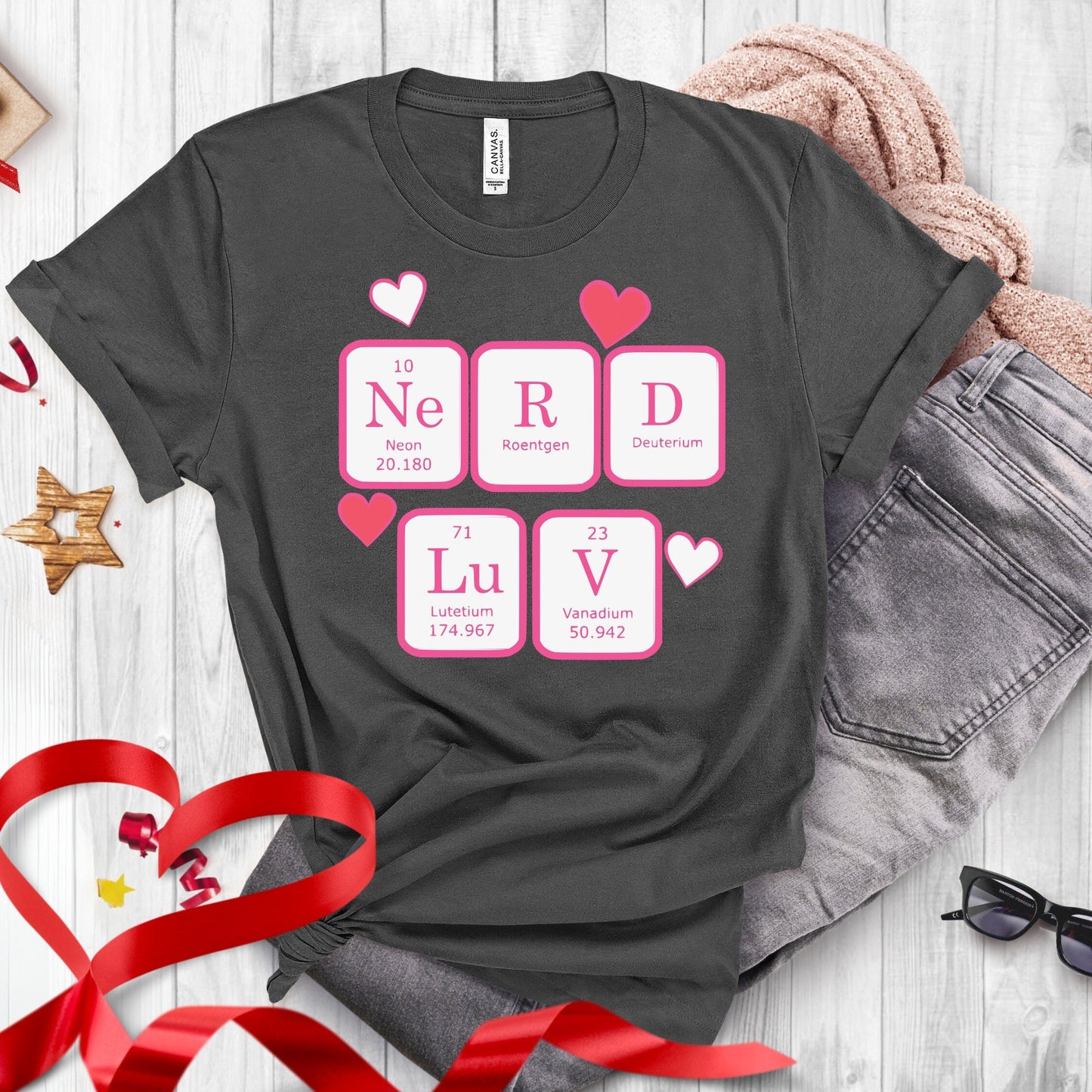 Science Valentines Periodic Table Shirt, Chemistry Gift, Biology Shirt, Funny Science Tee, Math Teacher Shirt, Chemistry Nerd Valentines Tee