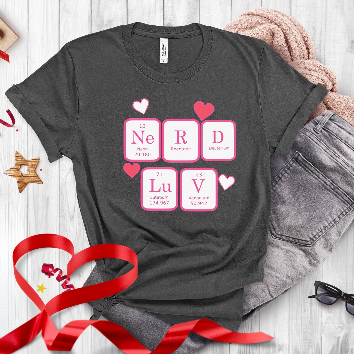 Science Valentines Periodic Table Shirt, Chemistry Gift, Biology Shirt, Funny Science Tee, Math Teacher Shirt, Chemistry Nerd Valentines Tee