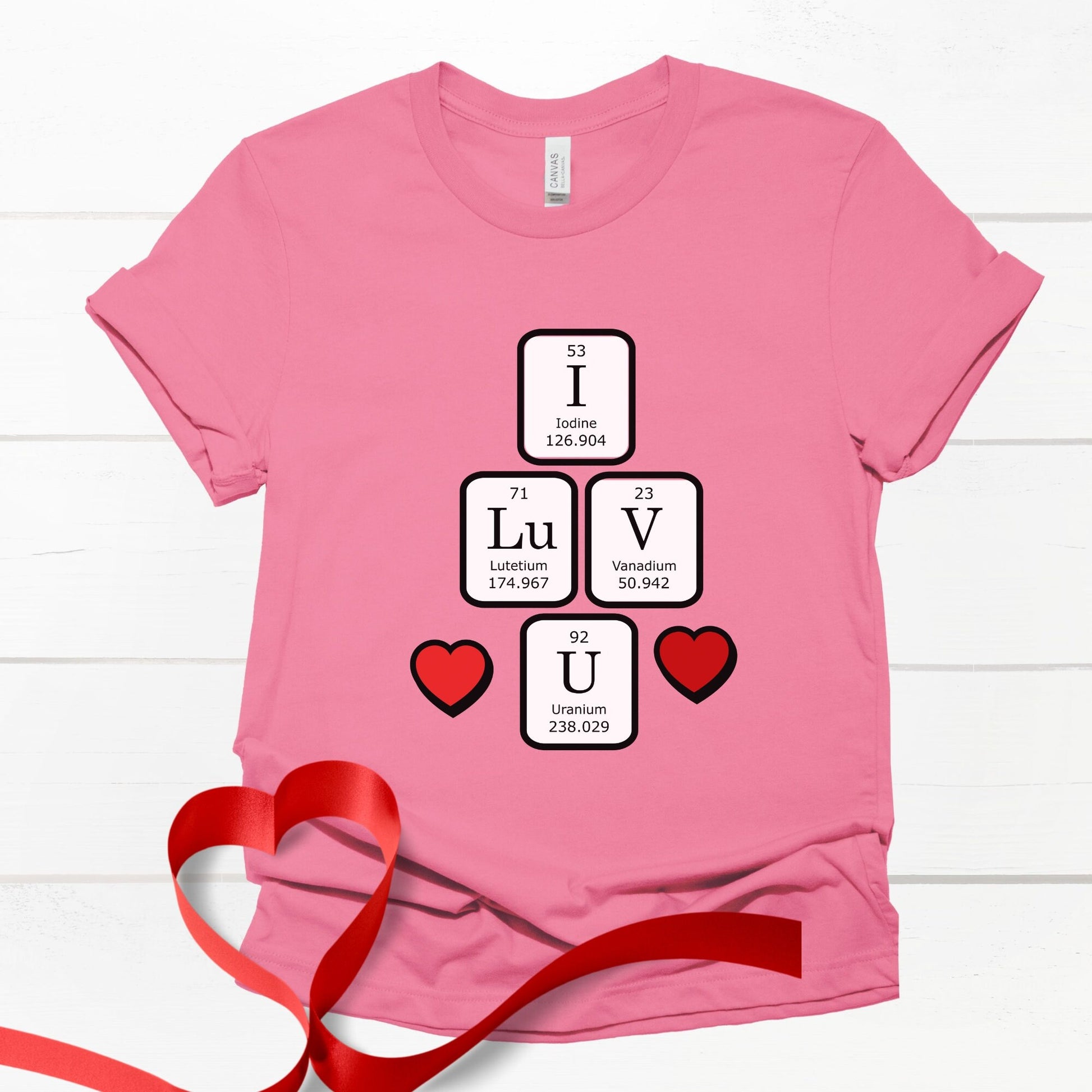 Science Valentines Periodic Table Shirt, Chemistry Gift, Biology Shirt, Funny Science Tee, Math Teacher Shirt, Chemistry Nerd Valentines Tee