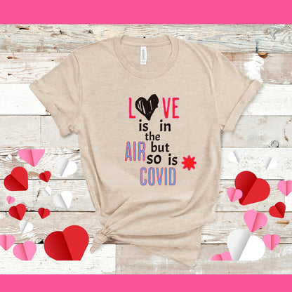 Anti Valentines Day Shirt, Love is in the Air Valentines Sweater, Funny Valentines Day Sweater, Valentines Day Covid Sweatshirt for Women