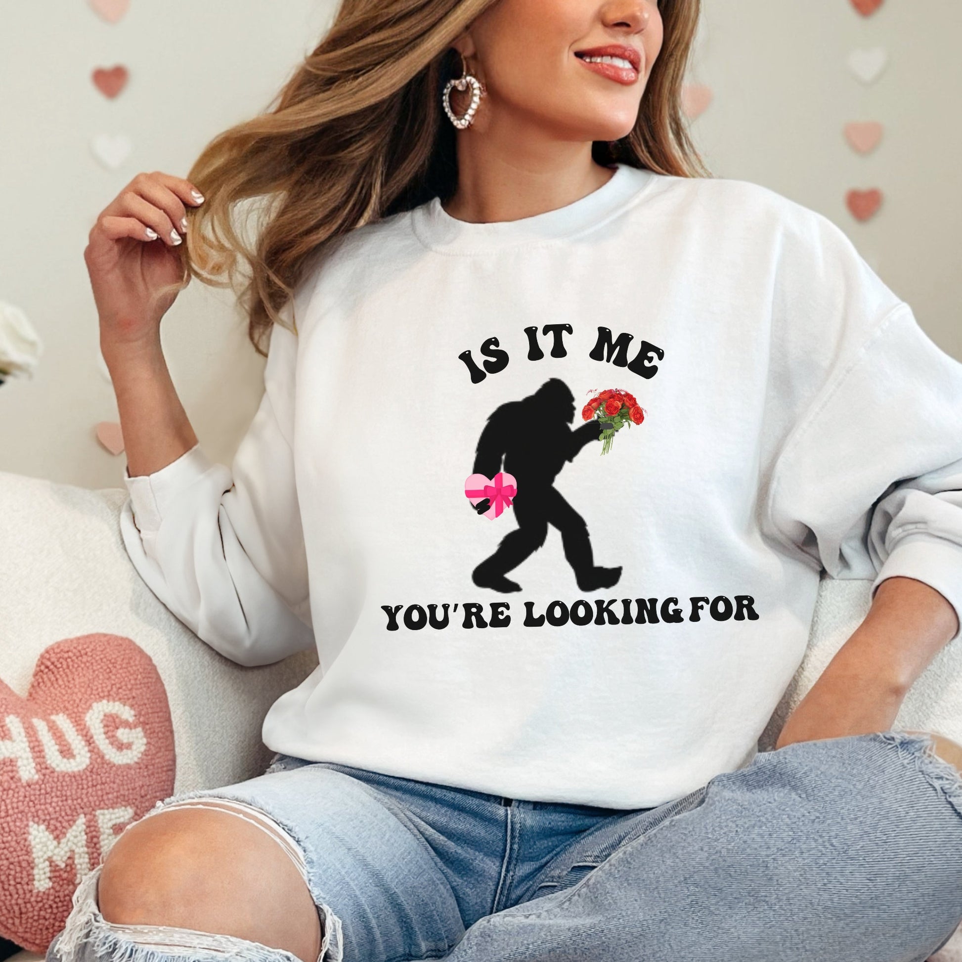 Sasquatch Bigfoot Shirt for Valentines Day, Cryptozoology Shirt, Cryptid Shirt, Valentines Weird Shirt for Folklore and Supernatural Lovers