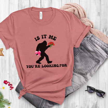 Sasquatch Bigfoot Shirt for Valentines Day, Cryptozoology Shirt, Cryptid Shirt, Valentines Weird Shirt for Folklore and Supernatural Lovers