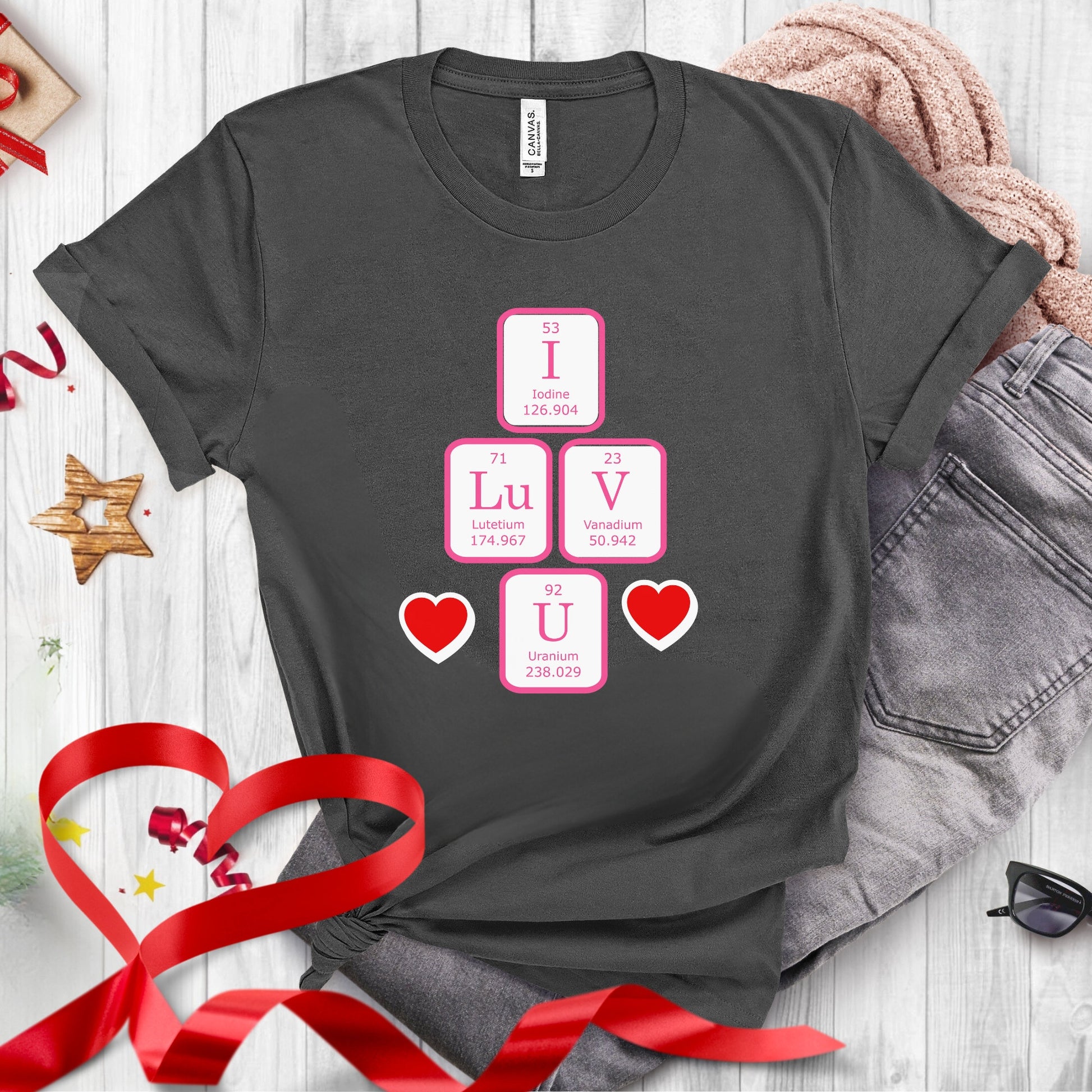 Science Valentines Periodic Table Shirt, Chemistry Gift, Biology Shirt, Funny Science Tee, Math Teacher Shirt, Chemistry Nerd Valentines Tee