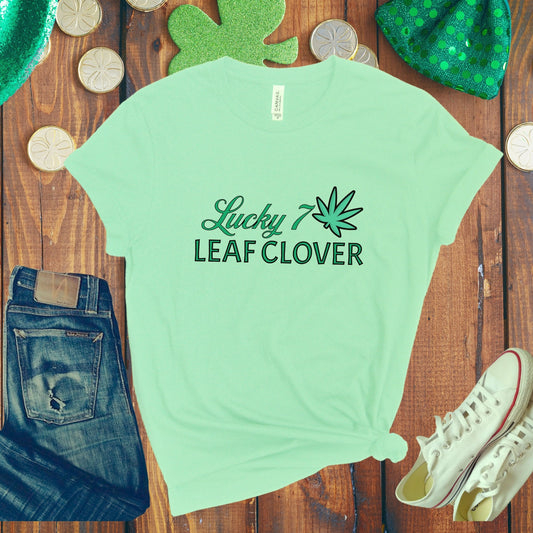 St. Patrick's Day T-Shirt Funny Weed Shirt, St Paddy's Day tee shirt, Weed Shirt St Patty Day, 7 Leaf Clover TShirt, Funny Irish Shirt