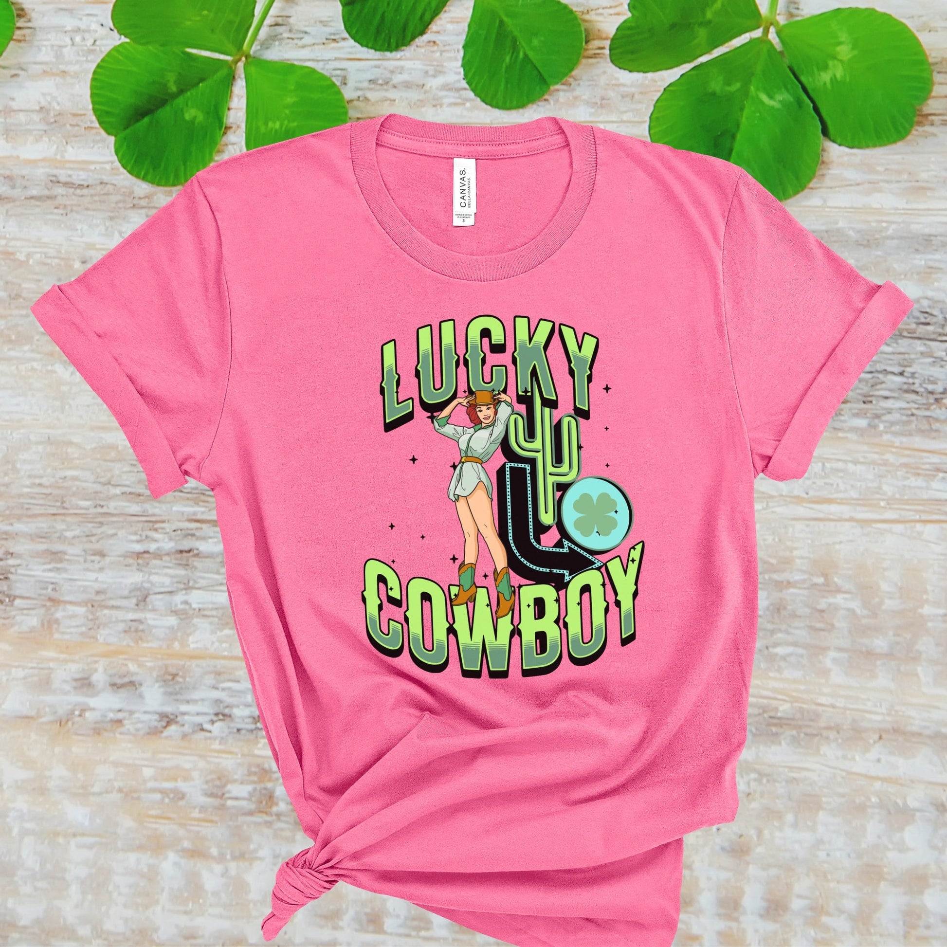 St. Patrick's Day T-Shirt Western Shirt, St Paddy's Day tee shirt, Shirt St Patty Day, 4 Leaf Clover TShirt, Irish Green Shirt, Cowgirl