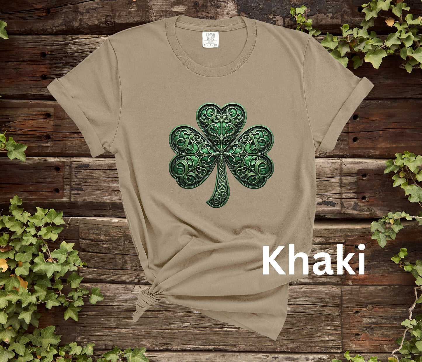 Saint Patricks Day Shamrock Shirt, 4 Leaf Clover, Celtic Irish Scroll Work, St Pattys Day Tee, St Paddys Day Tshirt, Leprechaun Lucky Shirt