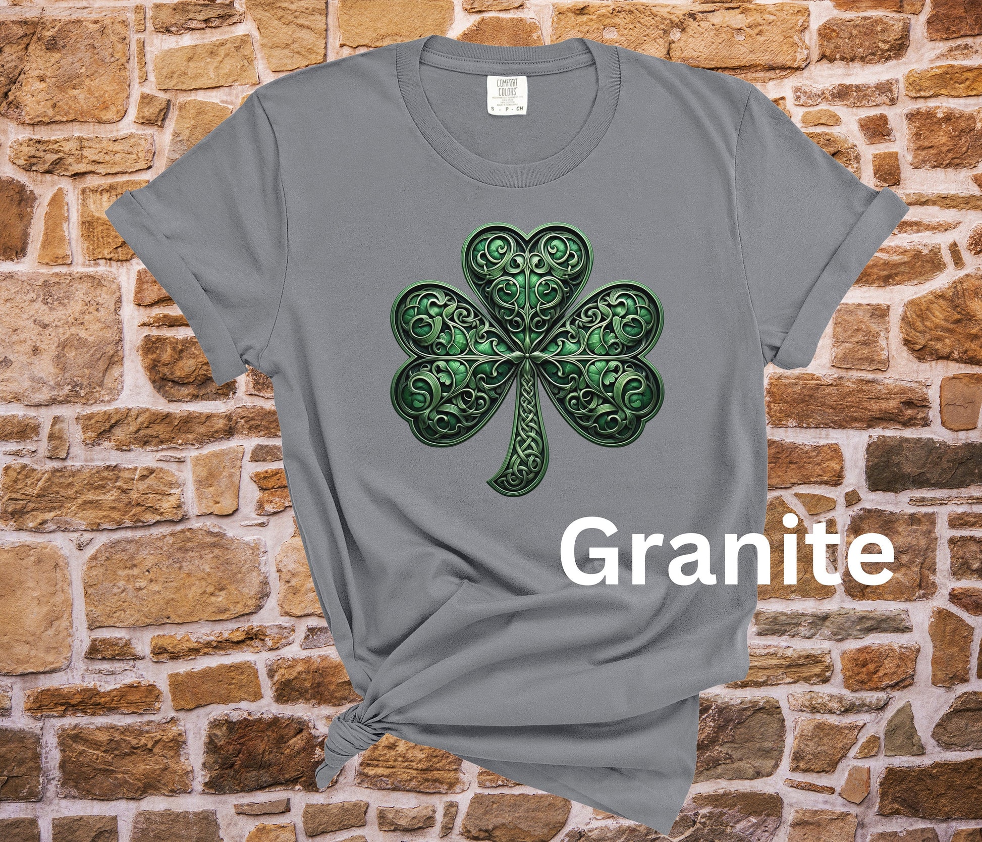 Saint Patricks Day Shamrock Shirt, 4 Leaf Clover, Celtic Irish Scroll Work, St Pattys Day Tee, St Paddys Day Tshirt, Leprechaun Lucky Shirt