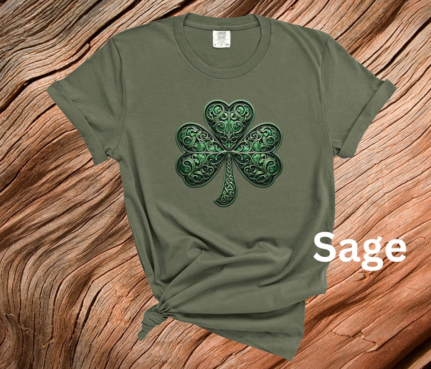 Saint Patricks Day Shamrock Shirt, 4 Leaf Clover, Celtic Irish Scroll Work, St Pattys Day Tee, St Paddys Day Tshirt, Leprechaun Lucky Shirt