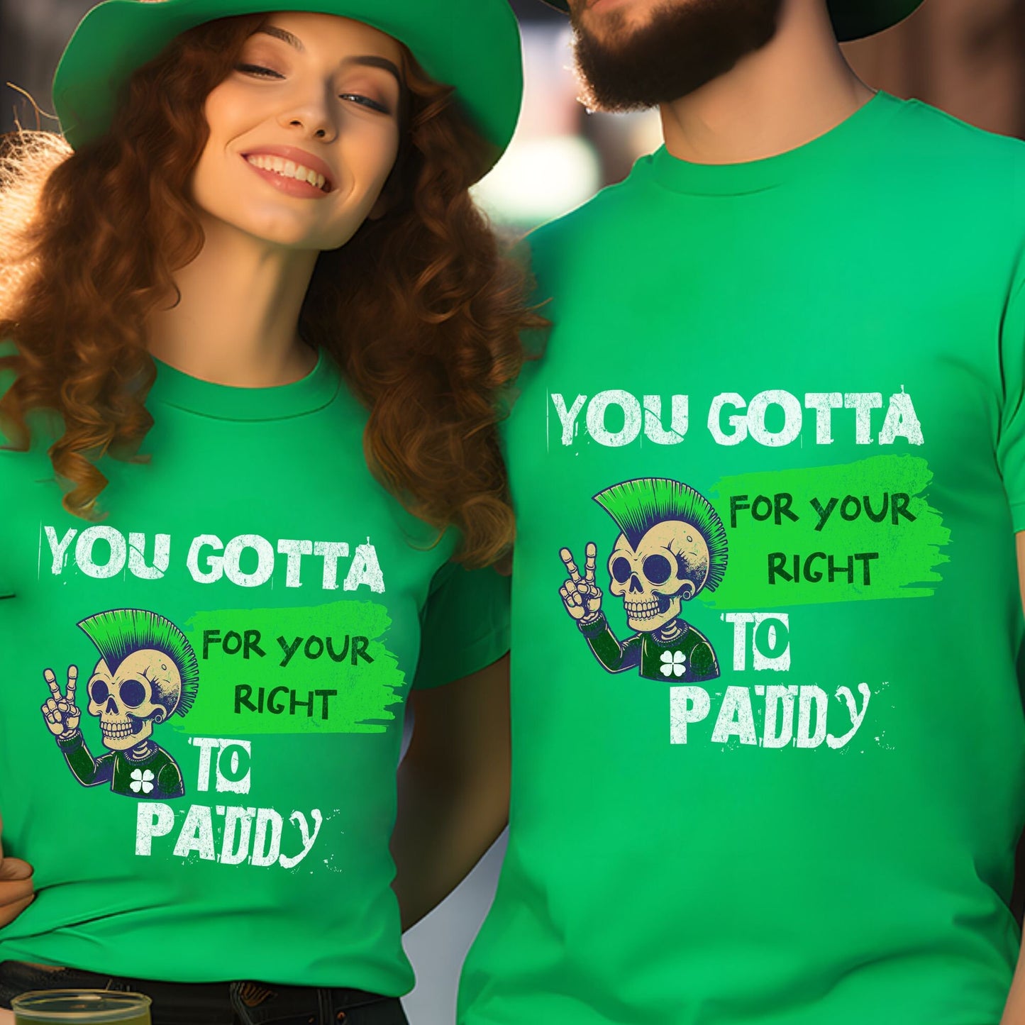 Happy Saint Patrick's Day Paddy Shirt, St Patty's Day Tshirt, Saint Paddy's Unisex Creneck Tee, You Gotta Fight, Plus Size, Irish Clover