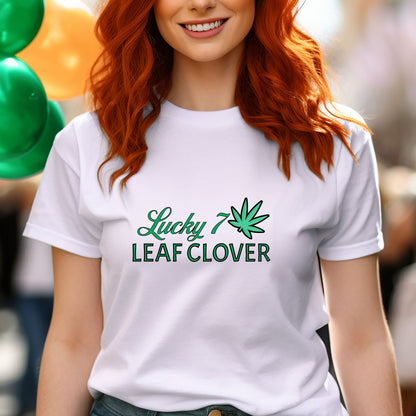 St. Patrick's Day T-Shirt Funny Weed Shirt, St Paddy's Day tee shirt, Weed Shirt St Patty Day, 7 Leaf Clover TShirt, Funny Irish Shirt