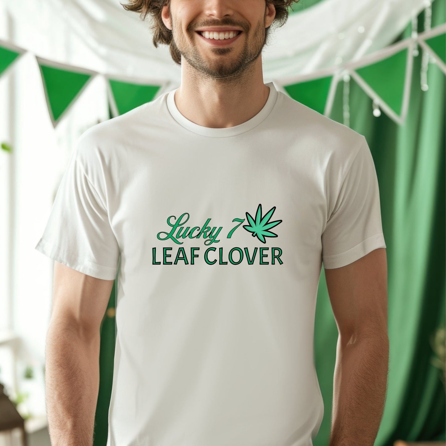 St. Patrick's Day T-Shirt Funny Weed Shirt, St Paddy's Day tee shirt, Weed Shirt St Patty Day, 7 Leaf Clover TShirt, Funny Irish Shirt