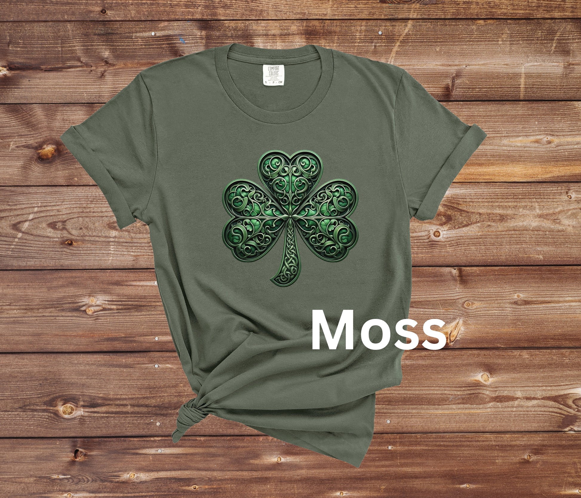 Saint Patricks Day Shamrock Shirt, 4 Leaf Clover, Celtic Irish Scroll Work, St Pattys Day Tee, St Paddys Day Tshirt, Leprechaun Lucky Shirt