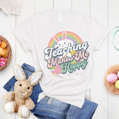 Easter Teacher Shirt, Easter Egg Hunt Tee, Happy Easter Shirt, Spring Teacher Shirt,Teacher Bunny Tshirt, Teacher Clothes, Homeschool Shirt