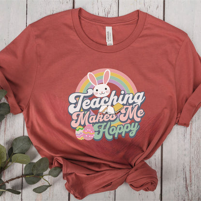 Easter Teacher Shirt, Easter Egg Hunt Tee, Happy Easter Shirt, Spring Teacher Shirt,Teacher Bunny Tshirt, Teacher Clothes, Homeschool Shirt