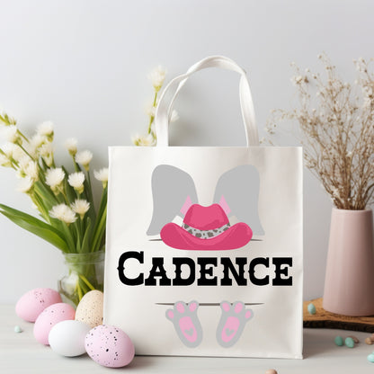 Personalized Easter Tote Bag, Customer Easter Basket, Name Tote Bag, Personalized Bunny, Boys Easter, Girls, Easter, Baby,Easter Favors, Egg